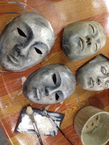 Mannequins Mask painting